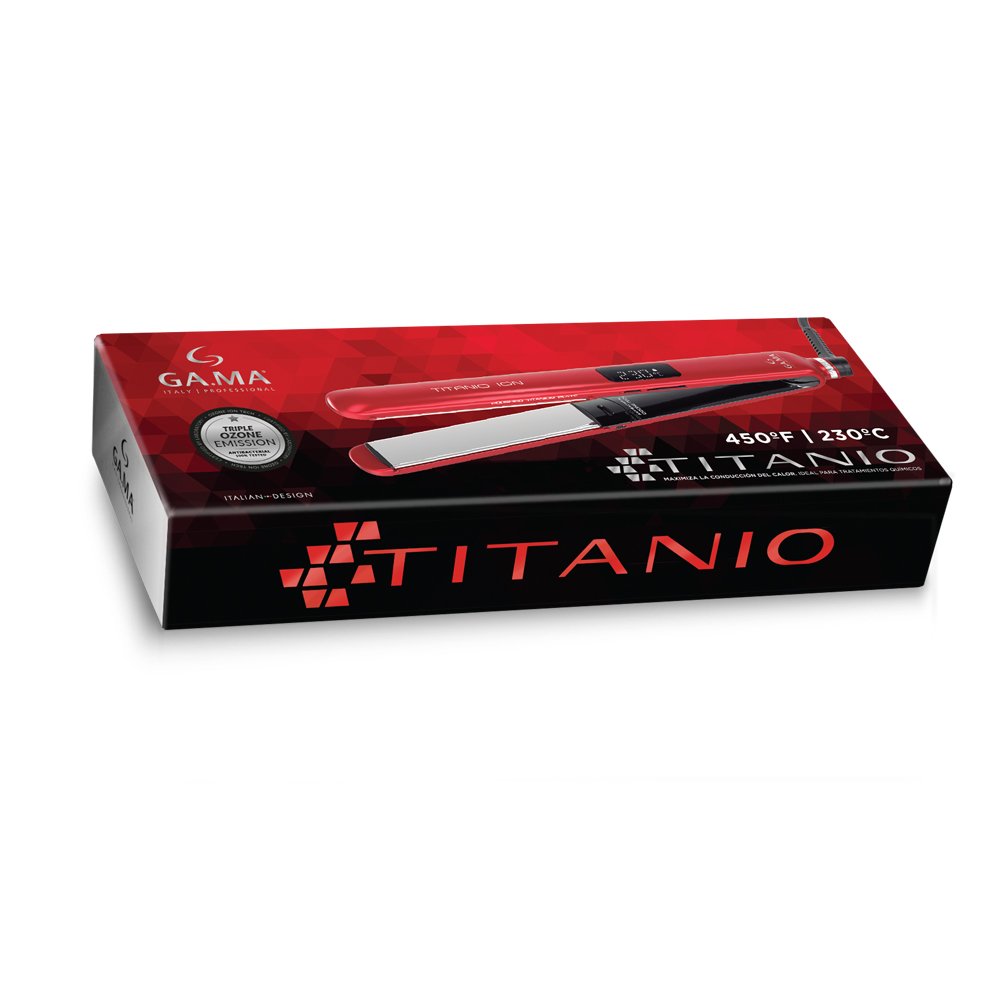 PLANCHITA RIZADORA GA.MA TITANIUM RED DIG CP14 928/3684 - Imagen 2