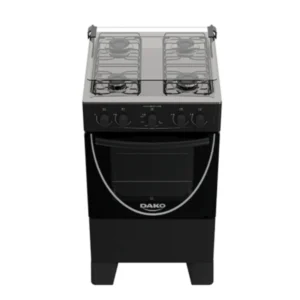 COCINA A GAS DAKO AMAZONAS 4 HORNALLAS NEGRA