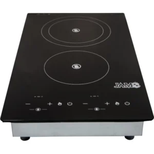 PLACA VITROCERAMICA JAM TACTIL PREMIUM 2 HORNALLAS NEGRO 3400W 400VC