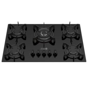 COCINA ANAFE JAM 5H PREMIUM EMPOTRABLE NEGRO C/ PARRILLA HIERRO FUNDIDO
