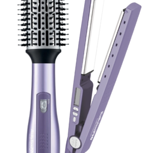 PACK BABYLISS PLANCHITA RIZADORA +CEPILLO 2.5" LAVANDA