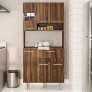 MUEBLE DE COCINA COMPACTA 6 PUERTAS 190358 NEW AVELLANA POLITORNO