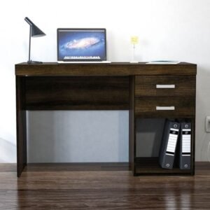 ESCRITORIO MALTA POLITORNO MARRON OSCURO 2 CAJONES 1171