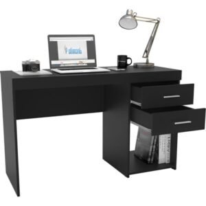 ESCRITORIO POLITORNO MALTA - 2 CAJONES 1171 - NEGRO