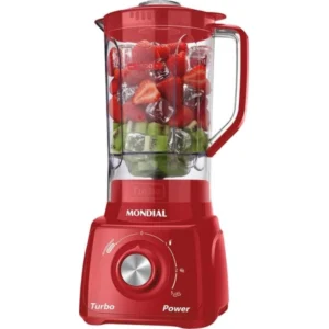 LICUADORA MONDIAL TURBO POWER - RED 3 VELOCIDADES - 2,2L