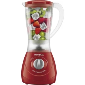 LICUADORA EASY POWER MONDIAL JARRA PP INQUEBRAVEL 2 VELOCIDADES - 550W RED