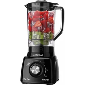 LICUADORA MONDIAL TURBO POWER - BLACK 3 VELOCIDADES - 2,2L
