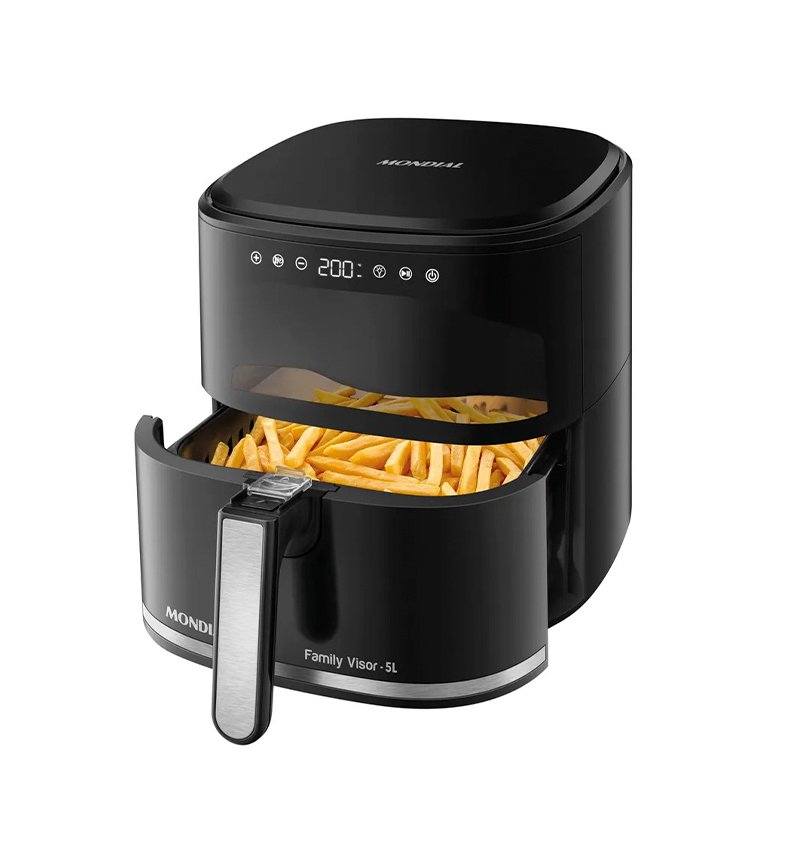 FREIDORA AIR FRYER MONDIAL FAMILY AF-50-DV 5L NEGRO 2000W