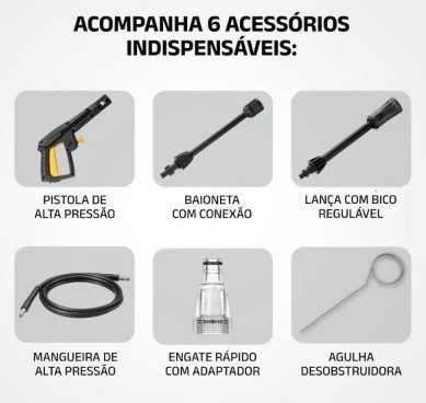 HIDROLAVADORA MONDIAL DE ALTA PRESION AQUA POWER I 1400 W - Imagen 2