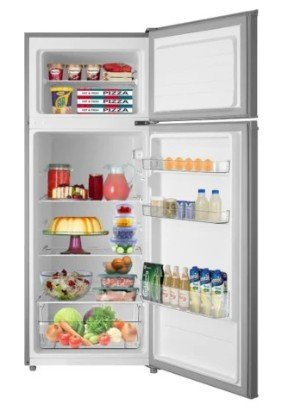HELADERA MIDEA 300 LITROS FRÍO HÚMEDO 2 PUERTAS SILVER - Imagen 3