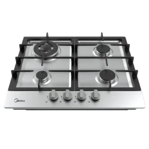 ANAFE MIDEA 4 HORNALLAS A GAS INOX
