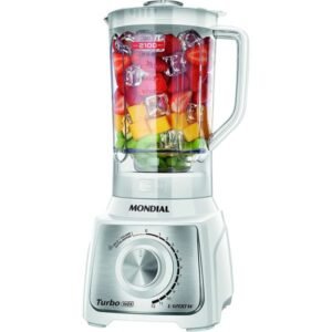 LICUADORA MONDIAL TURBO INOX 3L - 12 VELOCIDADES L-1200W WHITE