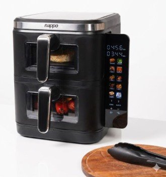 FREIDORA DIGITAL NAPPO SIN ACEITE DOBLE VERTICAL DUAL PRO 11L NEF-251 - Imagen 3