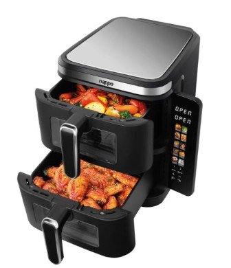 FREIDORA DIGITAL NAPPO SIN ACEITE DOBLE VERTICAL DUAL PRO 11L NEF-251 - Imagen 2