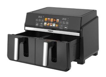 FREIDORA SIN ACEITE DIGITAL NAPPO DOBLE DUAL FRY 10L CON VISOR NEF-323 - Imagen 2