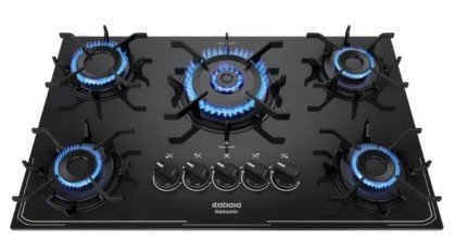 COCINA ANAFE COOKTOP ITATIAIA ITAMASTER - 5Q - NEGRO
