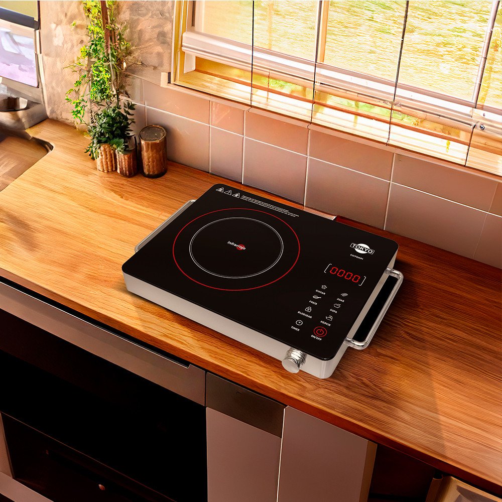 PLACA INFRARROJA TOKYO CON ASAS DISPLAY LED + PANEL TOUCH C/TIMER - Imagen 2