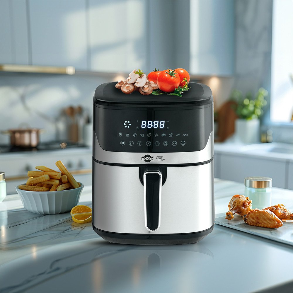 AIR FRYER TOKYO 2 EN 1 FRIGGE EXACT 6,5L C/BALANZA SUPERIOR 200°C 1600W - Imagen 3