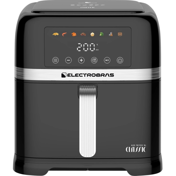 FREIDORA AIR FRYER ELECTROBRAS DIGITAL CLASSIC 9L 2200W NEGRO