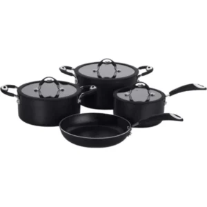 JUEGO DE OLLAS MULTIFLON DOM 4 PIEZAS - NEGRO