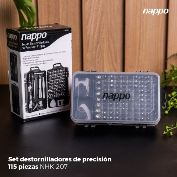 SET DESTORNILLADORES DE PRECISIÓN 115 EN 1 NHK-207 NAPPO - Imagen 4