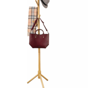 PERCHERO DE MADERA CON PIE (1.75M  ALTURA)
