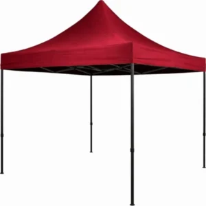 TOLDO PLEGABLE 3X3 ROJO C/ PROTECCION UV