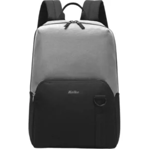 MOCHILA ESSENTIAL KVM-655 NEGRA Y GRIS CLARO