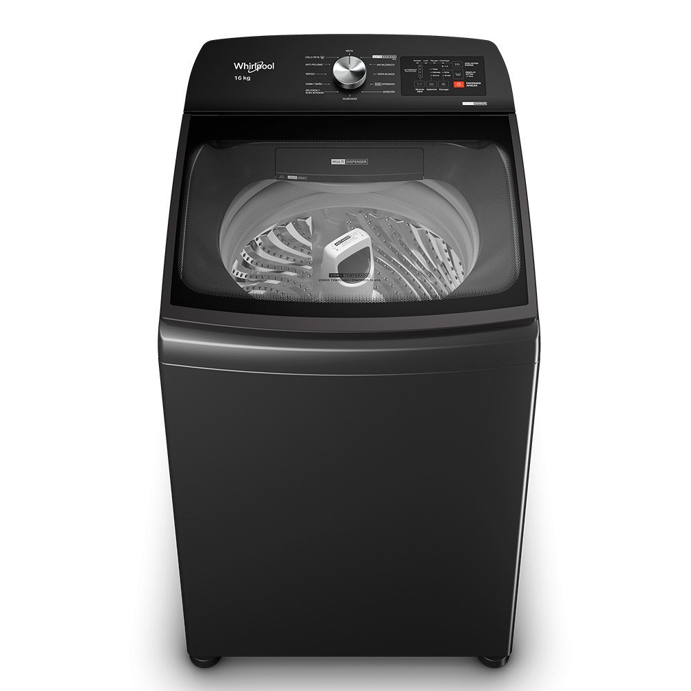 LAVARROPAS WHIRLPOOL WWN16AB 16KG CARGA SUP NEGRO 660RPM - Imagen 2