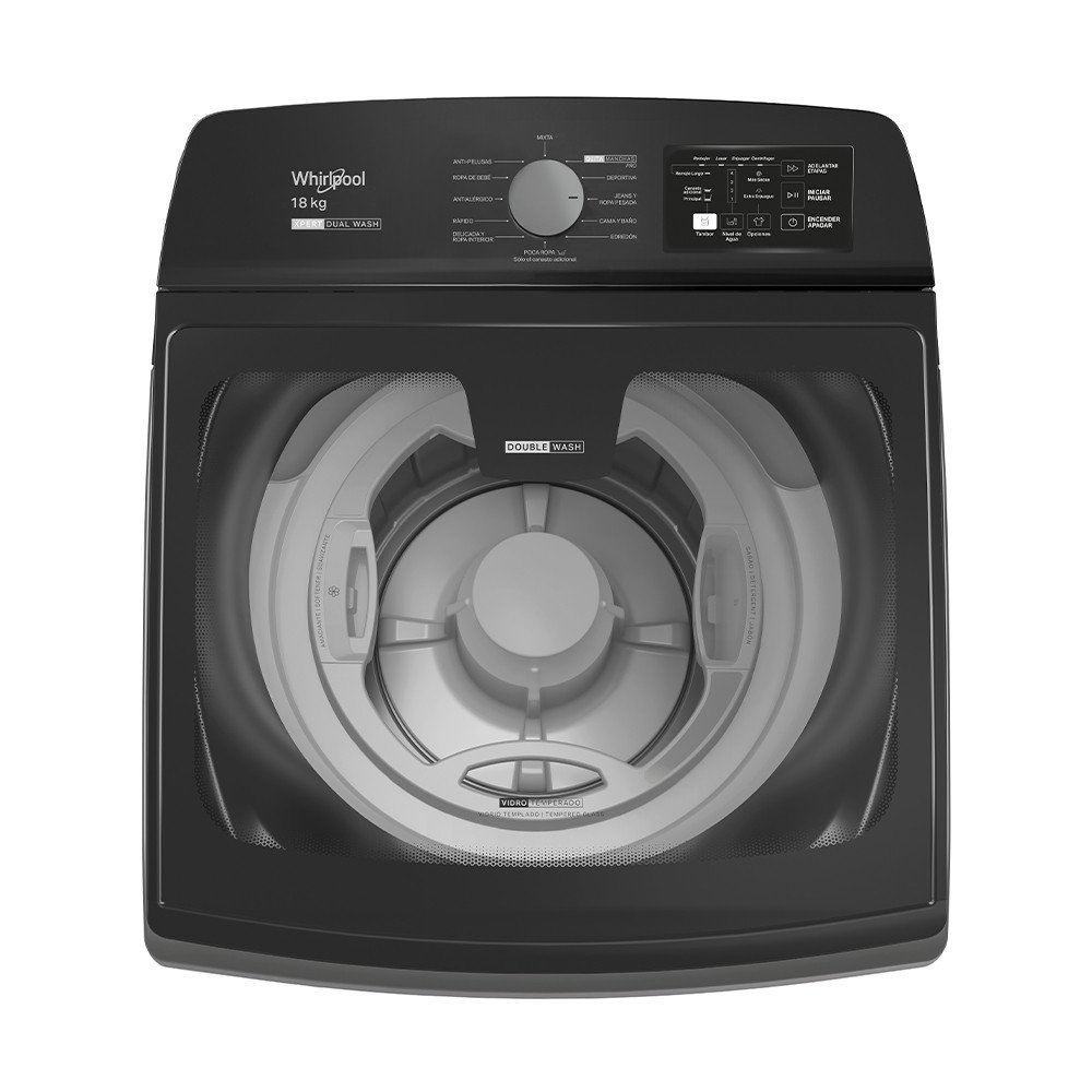 LAVARROPAS WHIRLPOOL WWH18AT DUAL WASH 18KG CARGA SUP TITANIUM - Imagen 3