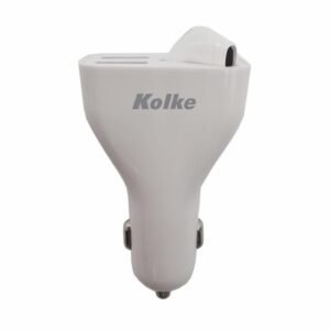 CARGADOR 2 EN 1 AUTO BLANCO KCR-4484