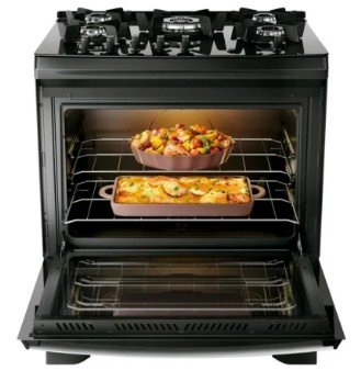 COCINA DAKO SUPREME GLASS 5H NEGRO - Imagen 4