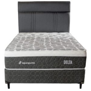 SOMMIER SUPERSPUMA DELTA PIOLIN 160X200 JUEGO COMPLETO