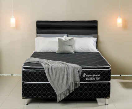 SOMMIER SUPERSPUMA ESENCIAL TOP 140X190 JUEGO COMPLETO - Imagen 2