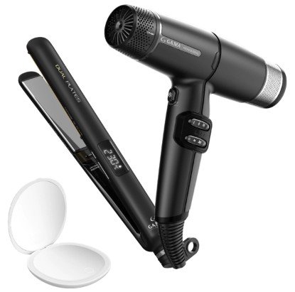 COMBO GA.MA PROFES PLANCHITA RIZA DUAL PLATES+SECAD IQ LITE+ESPEJO LED 900/7194