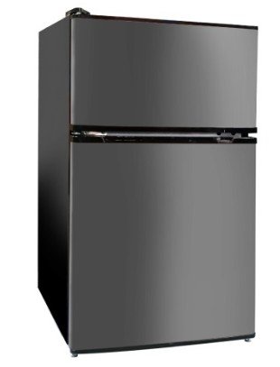 HELADERA MIDEA 110 LITROS 2 PUERTAS INOX FRIO HÚMEDO