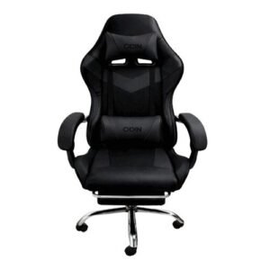 SILLA GAMER EMPOLI CON REPOSAPIE EM-G01 NEGRA ODIN