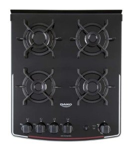 COCINA DAKO SUPREME GLASS 4H NEGRO - Imagen 4