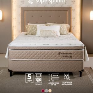 SOMMIER SUPERSPUMA IMPERIAL 140X190 JUEGO COMPLETO