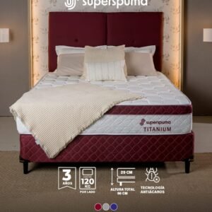 SOMMIER SUPERSPUMA TITANIUM 140X190 JUEGO COMPLETO
