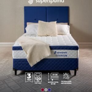 SOMMIER SUPERSPUMA TITANIUM 160X200 JUEGO COMPLETO