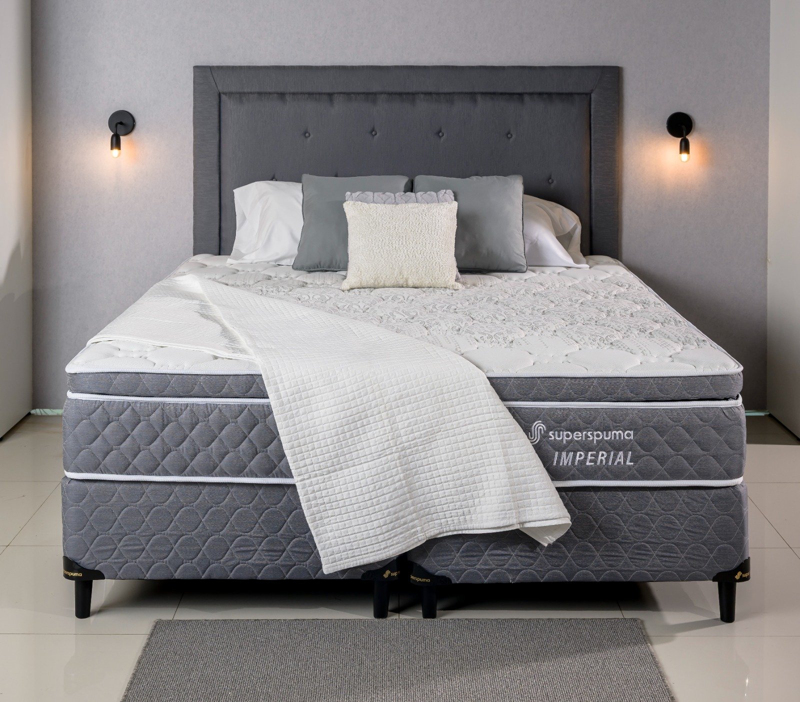 SOMMIER SUPERSPUMA IMPERIAL 180X200 JUEGO COMPLETO