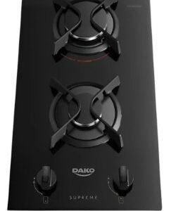 ANAFE DAKO SUPREME GLASS NEGRO 2H A GAS