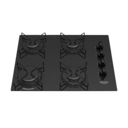 ANAFE DAKO 4 HORNALLAS VIDRIO TEMPLADO NEGRO
