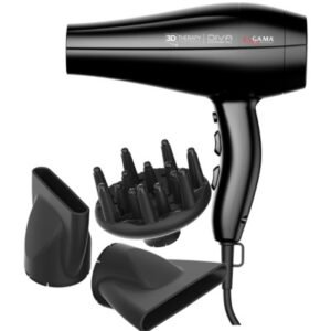 SECADOR DE PELO GA.MA DIVA 3D THERAPY NEGRO 220V 914/3683