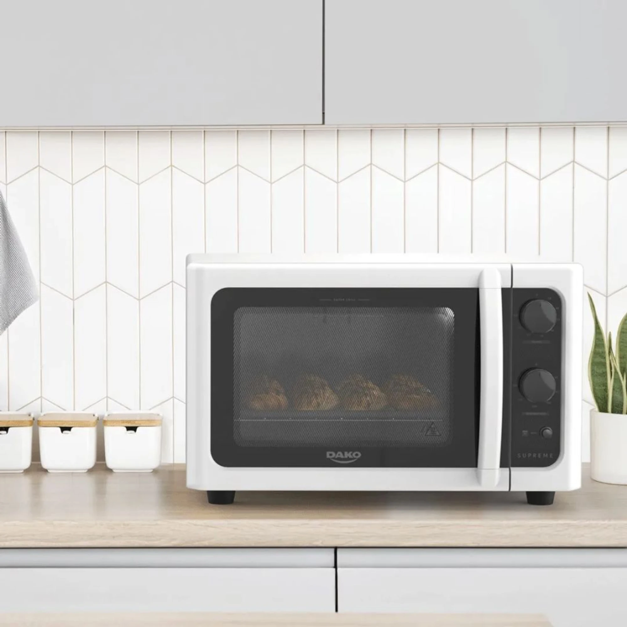 HORNO ELÉCTRICO DAKO SUPREME 44 LITROS BLANCO - Imagen 4