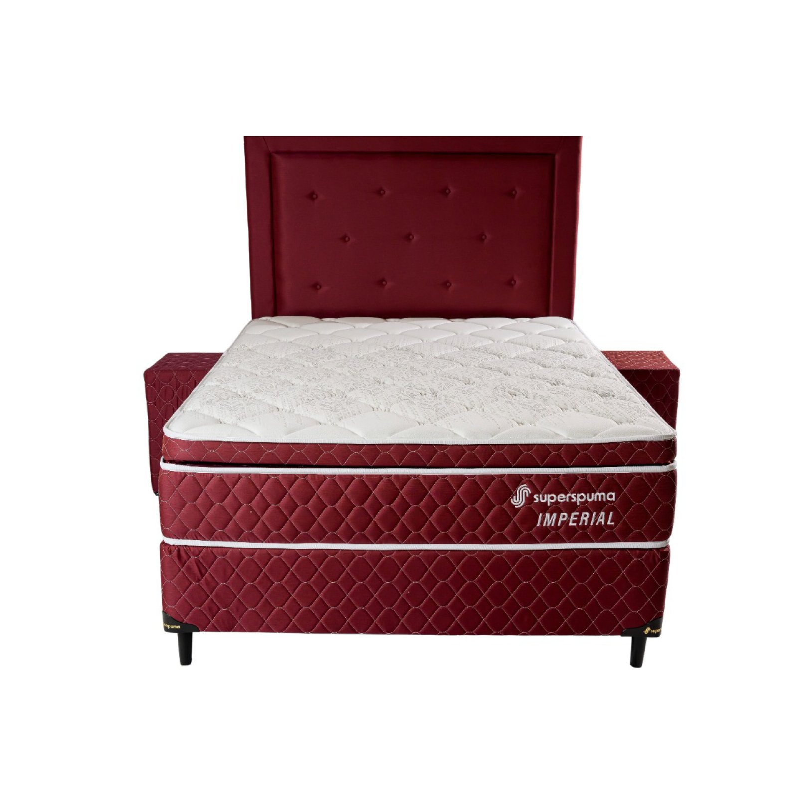 SOMMIER SUPERSPUMA IMPERIAL 140X190 JUEGO COMPLETO - Imagen 2
