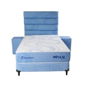 SOMMIER SUPERSPUMA IMPULSE BOX BAÚL 120X190 JUEGO COMPLETO