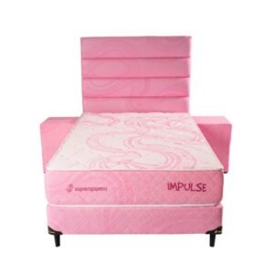 SOMMIER SUPERSPUMA IMPULSE BOX BAÚL 100X190 JUEGO COMPLETO