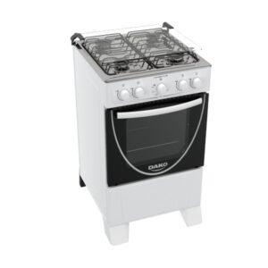COCINA A GAS DAKO AMAZONAS 4 HORNALLAS BLANCA